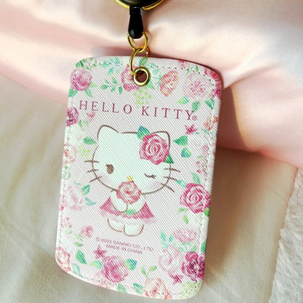 Hello Kitty - Floral Rose Card Case Reel